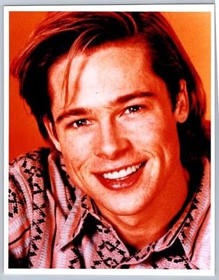 Color Publicity Photo Brad Pitt Head Shot Early Career c. 1987 8 x 10