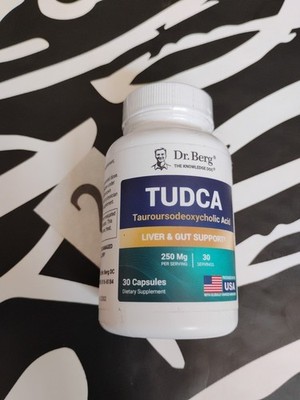 Dr. Berg TUDCA Supplement Tauroursodeoxycholic Acid, Liver Digestive 30 Caps New