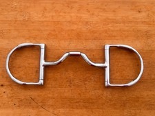 MYLER Stainless Steel Dee w Hooks Ported Barrel English Horse Bit  MB33  5"