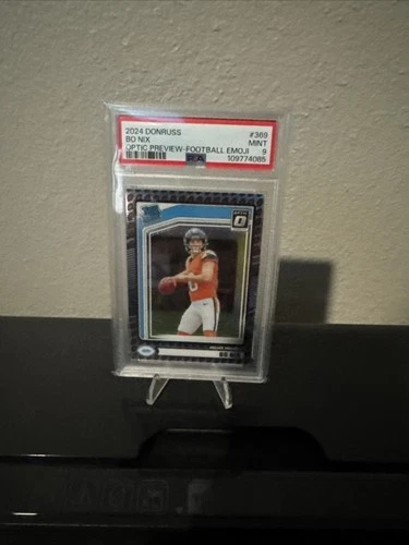 2024 Panini Donruss - Rated Rookie Bo Nix #369 Optic Preview Football Emoji  RC