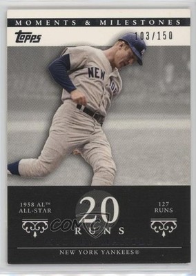 2007 Moments & Milestones Mickey Mantle (1958 AL All-Star 127 Runs) HOF 11z5