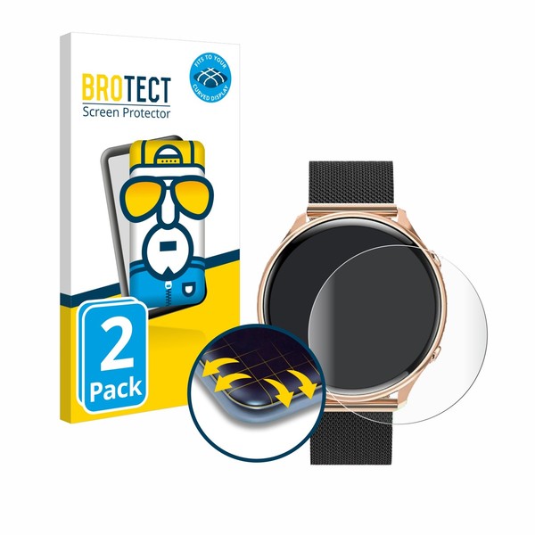 "Full-Cover Schutz Folie FüR Aimiuvei G37 1.39\" 3D Curved Edge Display 2X"-image
