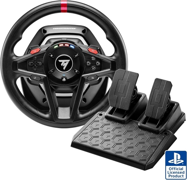 volante Thrustmaster T128 Force Feedback con Pedales Magnéticos PlayStation y PC
