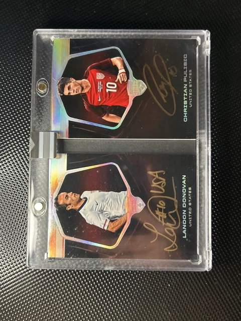 2018 Panini Eminence Landon Donovan / Pulisic Passing the Torch Booklet /10
