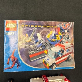 Lego Ambulance And  Driver Spiderman minifigure Spider-man 4857 W/ Instructions