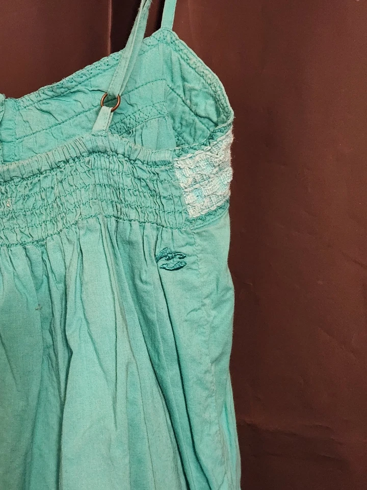 Camiseta sin mangas Billabong vintage, talla pequeña, azul turquesa Foto 3 de 4