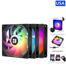 120mm PWM Fan with S-FDB Bearings - Quiet Operation  Stunning ARGB Lighting