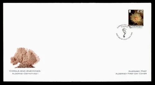 DR WHO 2006 ALDERNEY GUERNSEY FDC CORAL/ANEMONE L2 w29663