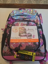 Backpack Wonder Nation  Girls  4Pc.  Magical Meadows  Purple  Unicorn NWT