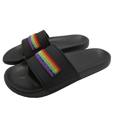 CALVIN KLEIN Men\'s Pride Logo Slide Sandal CALVIN KLEIN Men main image 2