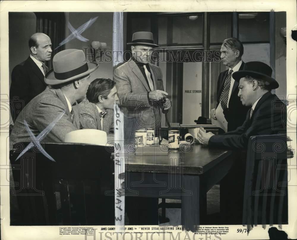 1959 Press Photo Actor James Cagney & co-stars in 