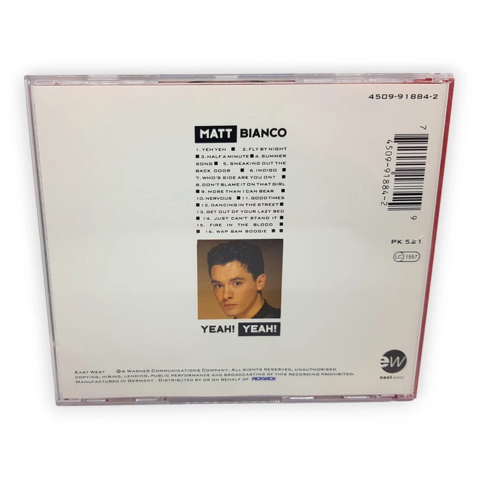 Yeah Yeah Matt Bianco CD Album 16 Classic Tracks Summer Song Indigo Wap Bam Fire - Bild 2 von 4