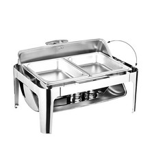 9L Chafing Dish Speisenwärmer Buffet Warmhaltebehälter Edelstahl Buffet Set DE
