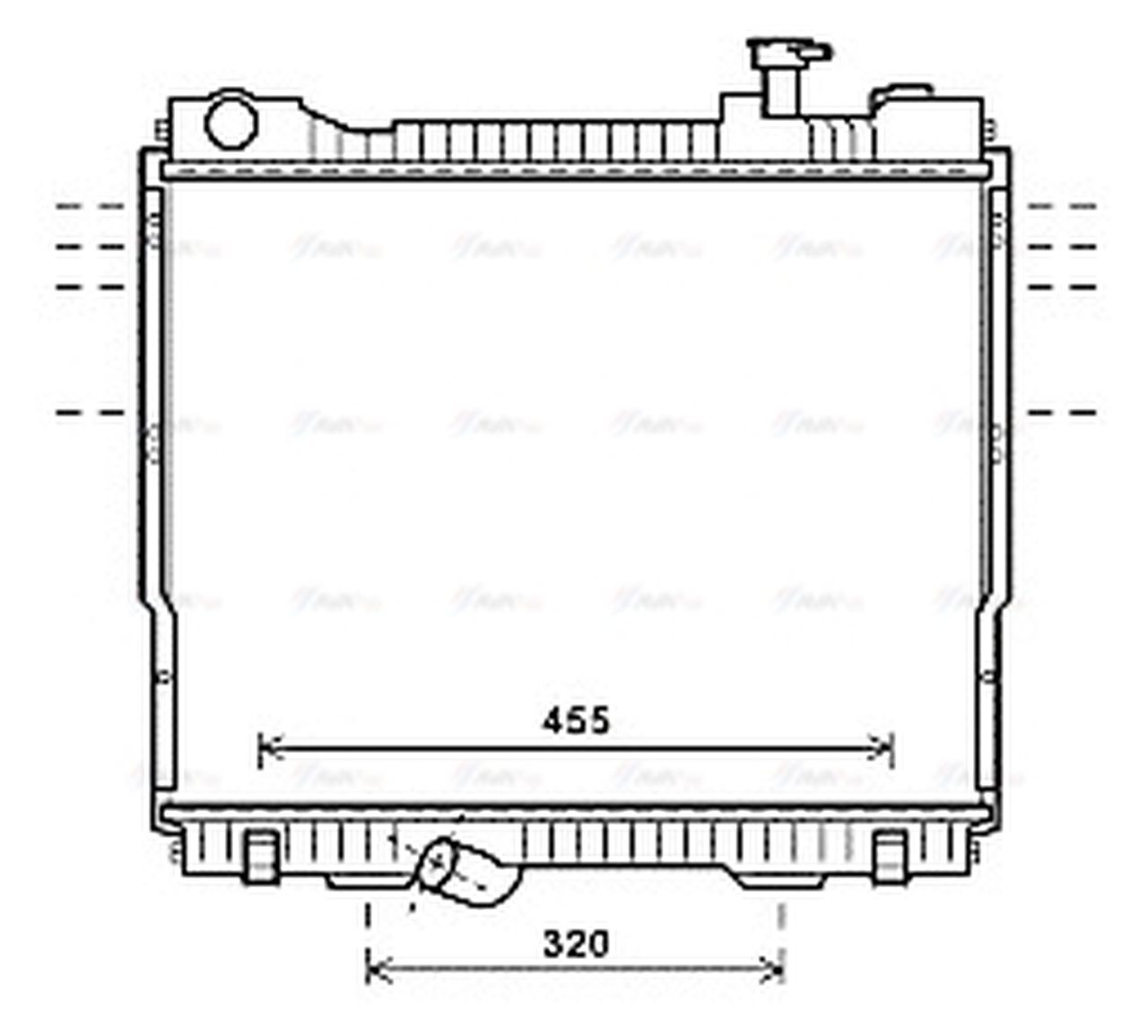 Radiator DN2418 AVA 21400MB40A 21400MB41A 21400MD41A 21410MB40A 5001874693 - Image 3