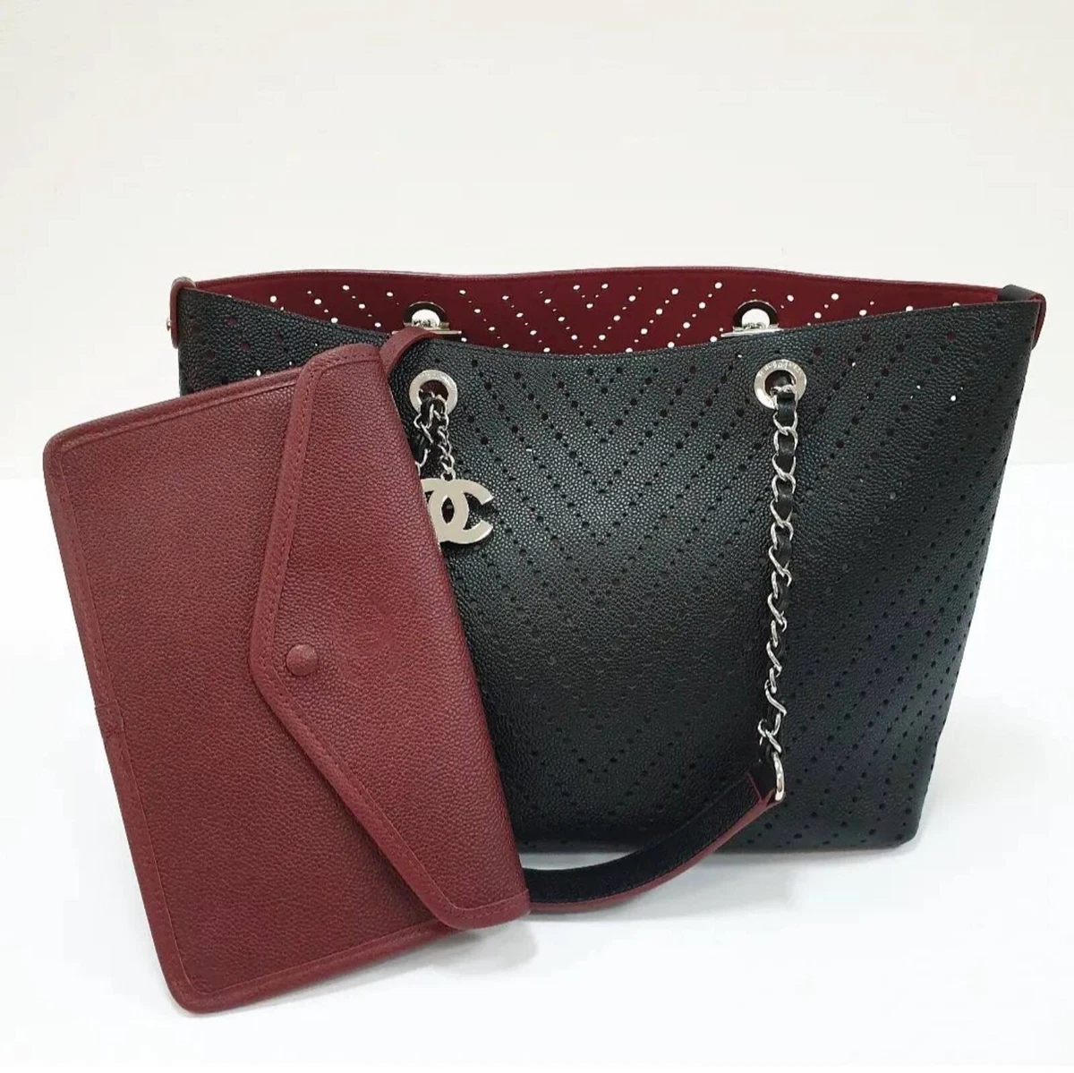 Perforated tote bag sale