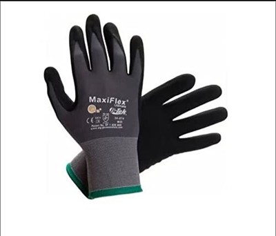 Pip 34874/m Maxi Flex Ultimate 34874 Foam Nitrile Palm Coated Gloves Gray Medium