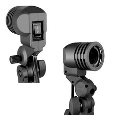 Light Bulb Stand E26 / E27 Ac Socket With Umbrella Lamp Holder Photography Light