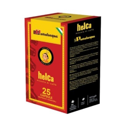 HELCA PASSALACQUA COFFEE - STRONG TASTE - Box 25 CAPSULES COMPATIBLE NESPRESSO