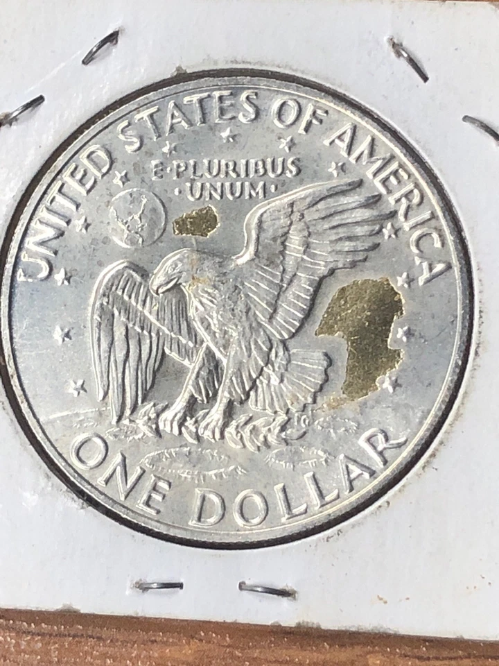 1974 S Silver Clad Eisenhower Dollar Uncirculated With Gold Tone - Image 2 of 4