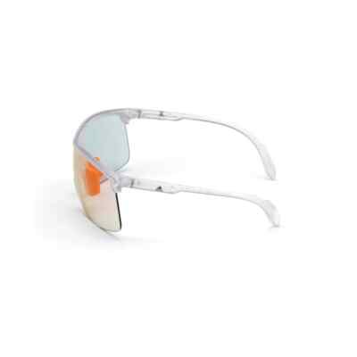 NEW ADIDAS SP0003 26C SUNGLASSES Adidas SP0003 26C Smoke Clear Plastic Half-Rimless  main image 2