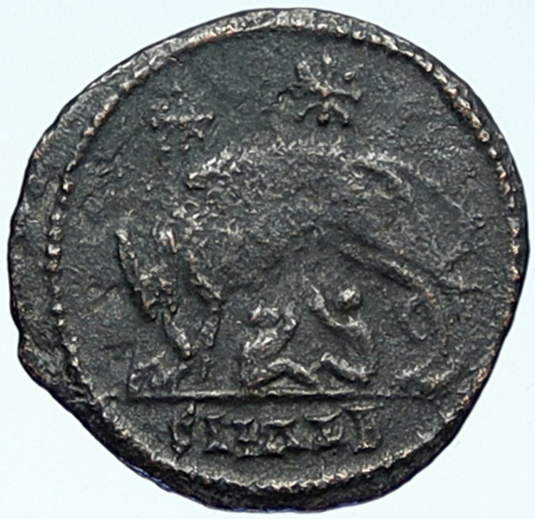 CONSTANTINE I the GREAT Romulus Remus WOLF Alexandria Ancient
