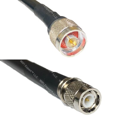 RFC400UF N MALE to TNC MALE Coaxial RF Cable USA-Ship Lot
