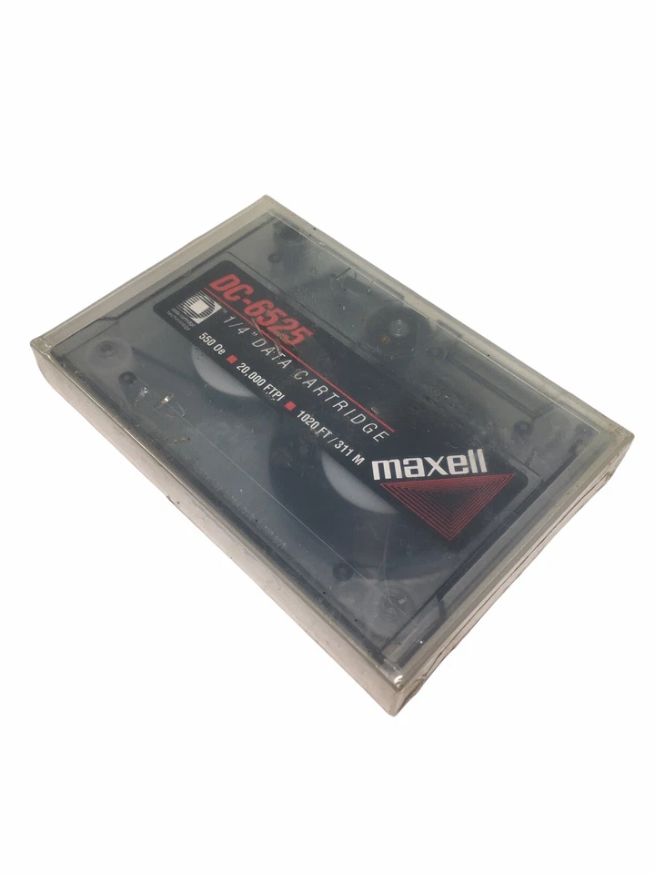 DC-6525 Maxell 1/4Inch Data Cartridge 1020 Feet 525 Megabytes NOS Sealed - Image 4 of 4