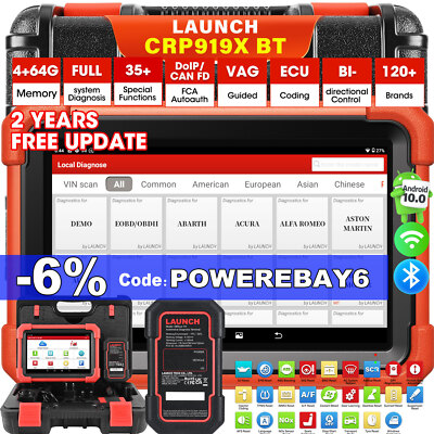2025 LAUNCH X431 CRP919X BT PRO V OBD2 Diagnosegerät ALLE SYSTEM  Key Programmer