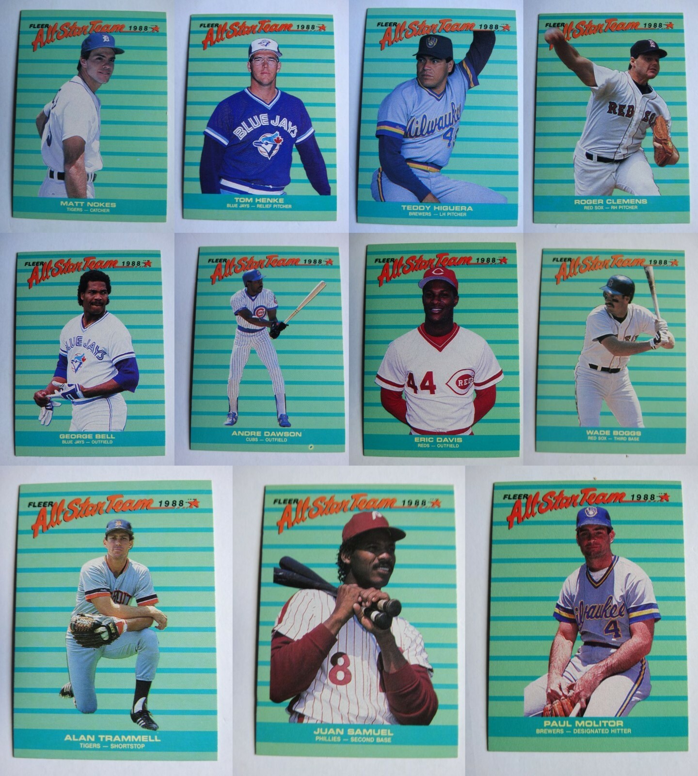 1988 Fleer All Star Team Baseball Cards Complete Your Set You U Pick eBay