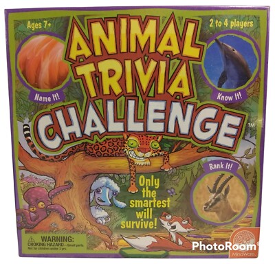 Mindware Animal Trivia Challenge Game Ages 7+  New and Sealed 2-4 Players