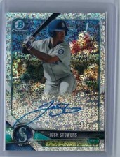 JOSH STOWERS 2018 BOWMAN CHROME 1ST PROSPECT SPARKLE SPECKLE REFRACTOR AUTO /71