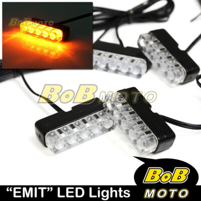 ーEMITー EMIT 12V Yellow Mini LED Indicator Blinker Set For Kawasaki
