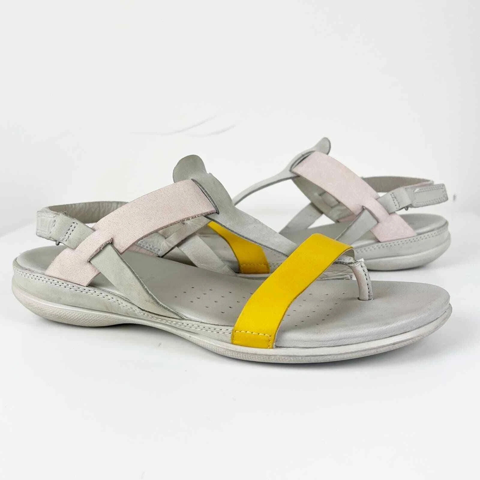ECCO Sandalo da donna flash punta e palo merluzzo ghiaia polvere di rosa taglia 9