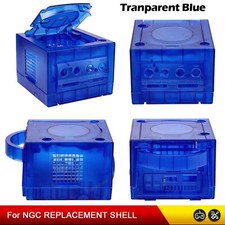 Gamecube Full Replacement Console Shell Housing Translucent Blue Transparent
