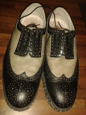 MENS DESIGNER SWEAR LONDON LOGAN 03 SZE 8 LEATHER BLACK GREY WHITE SPECKLE SHOES