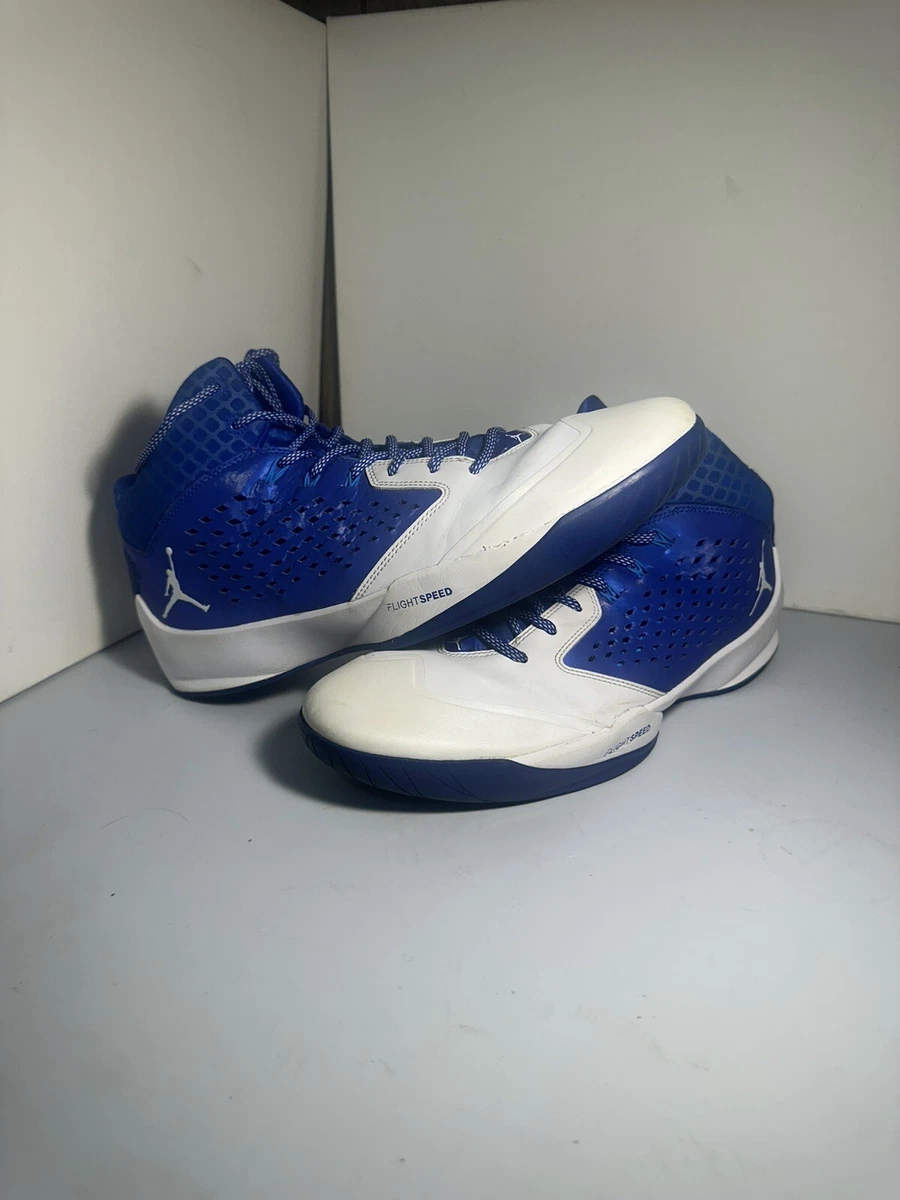 Nike Air Jordan Rising High Blue White Athletic Basketball Sneakers Men\'s 10 Jordan Rising High Blue for Sale | Authenticity Guaranteed  main image 3