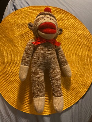 Sock Monkey Stuffed Animal 12