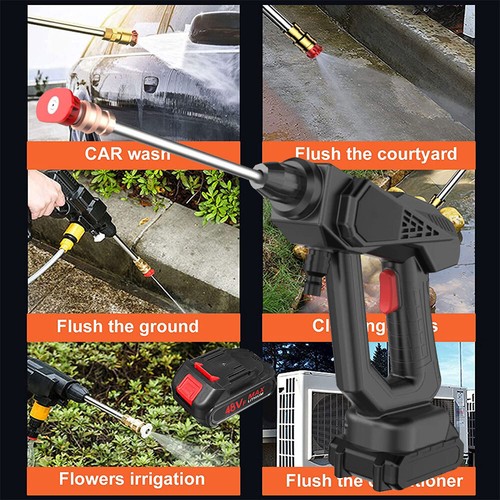 48V Electric Pressure Washer Water High Power Jet Wash Patio Car Cleaner Battery eBay