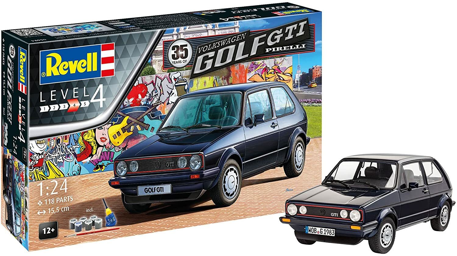 Maquette VW Golf GTI PIRELLI Revell RV05694 à coller échelle 1/24