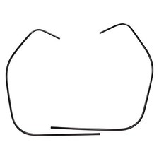 Kantenschutz / Schlitzrohr Set Beinschild 1460mm schwarz für Vespa GTS 125