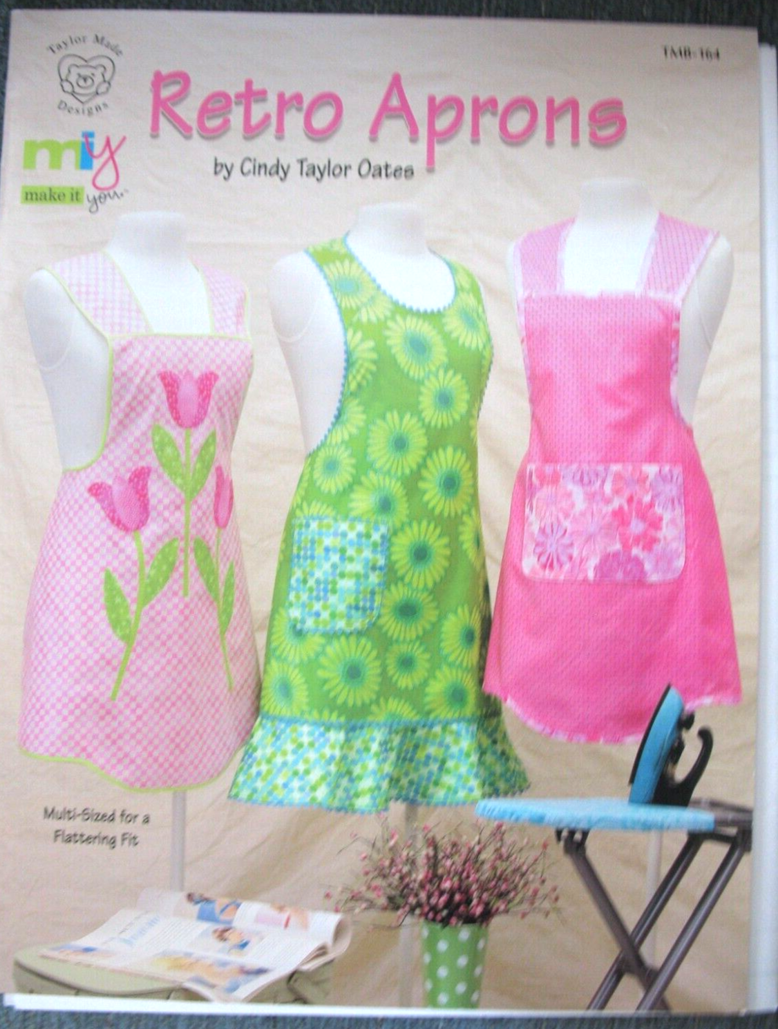 Retro Aprons Sewing Instruction Pattern Book Vintage Style Cindy Taylor