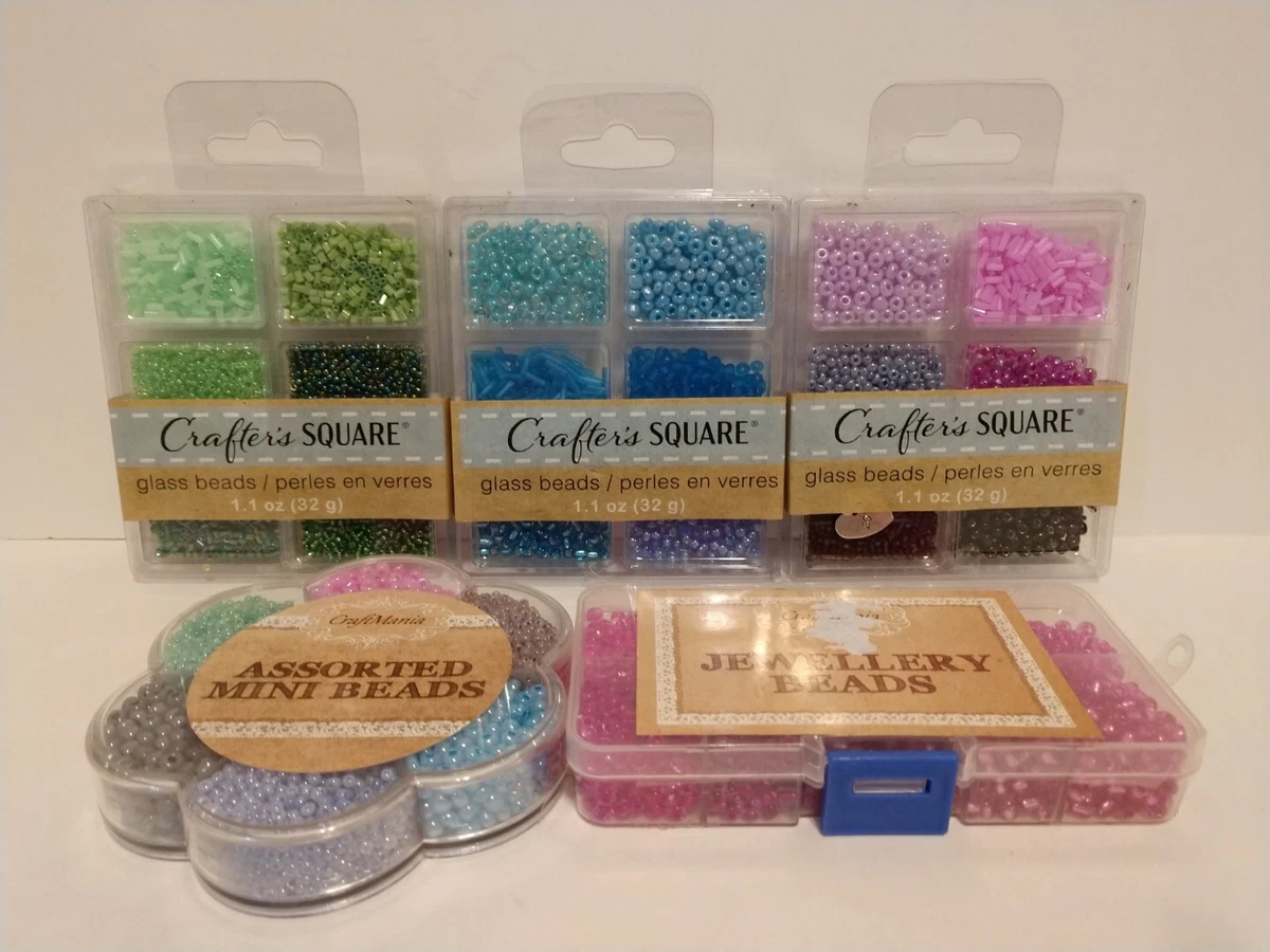 Square glass beads shop