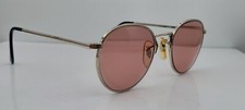 Vintage 7007 Silver Round Sunglasses FRAMES ONLY Korea