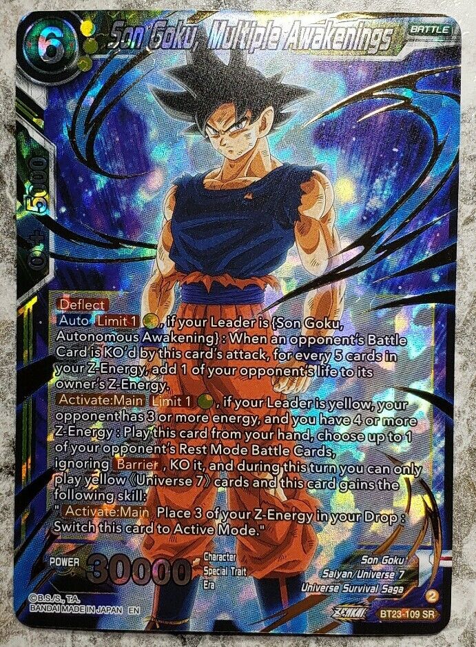 Son Goku, Multiple Awakenings BT23-109 SR FOIL Perfect Son Goku, Multiple Awakenings BT23-109 SR FOIL Perfect