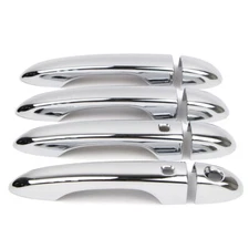 Door Handle Cover For 2014 - 2022 Jeep Cherokee Chrome Trim w/ Keyless Smart