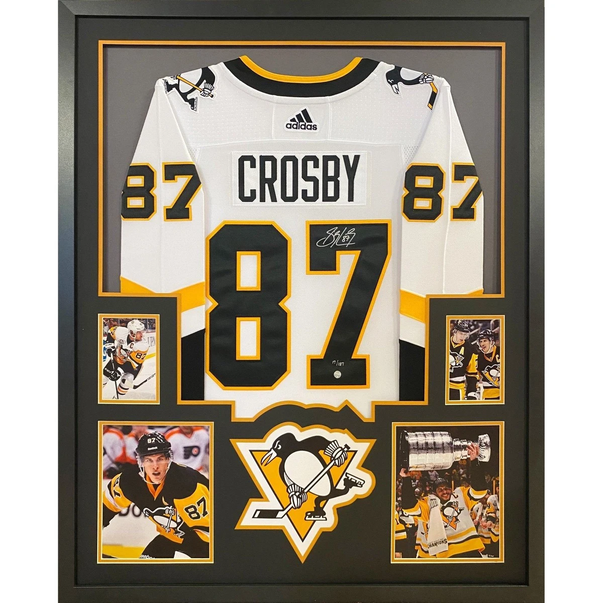 Sidney Crosby Autographed Framed Penguins Jersey - The Stadium Studio