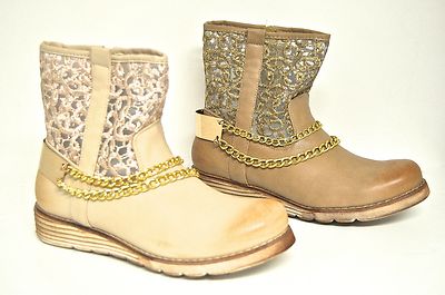 Ankle Boots Stiefel Mit Dehnbaren Schaft Damen Stiefelette Boots