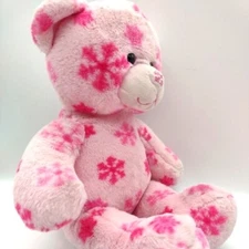Build A Bear Workshop Plush Stuffed Animal Pink Snow Bear