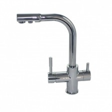 3 Way Kitchen Tap Under-Sink Drinking Water Filter Faucet 2 Handles Mixer Spout