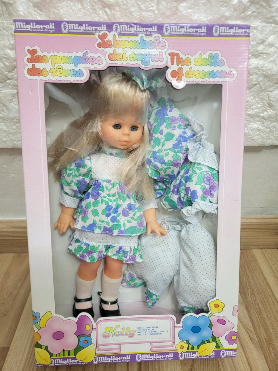 Migliorati BAMBOLA NELLY 36/38 Cm anni 80 Nuova Scatola ORIGINALE